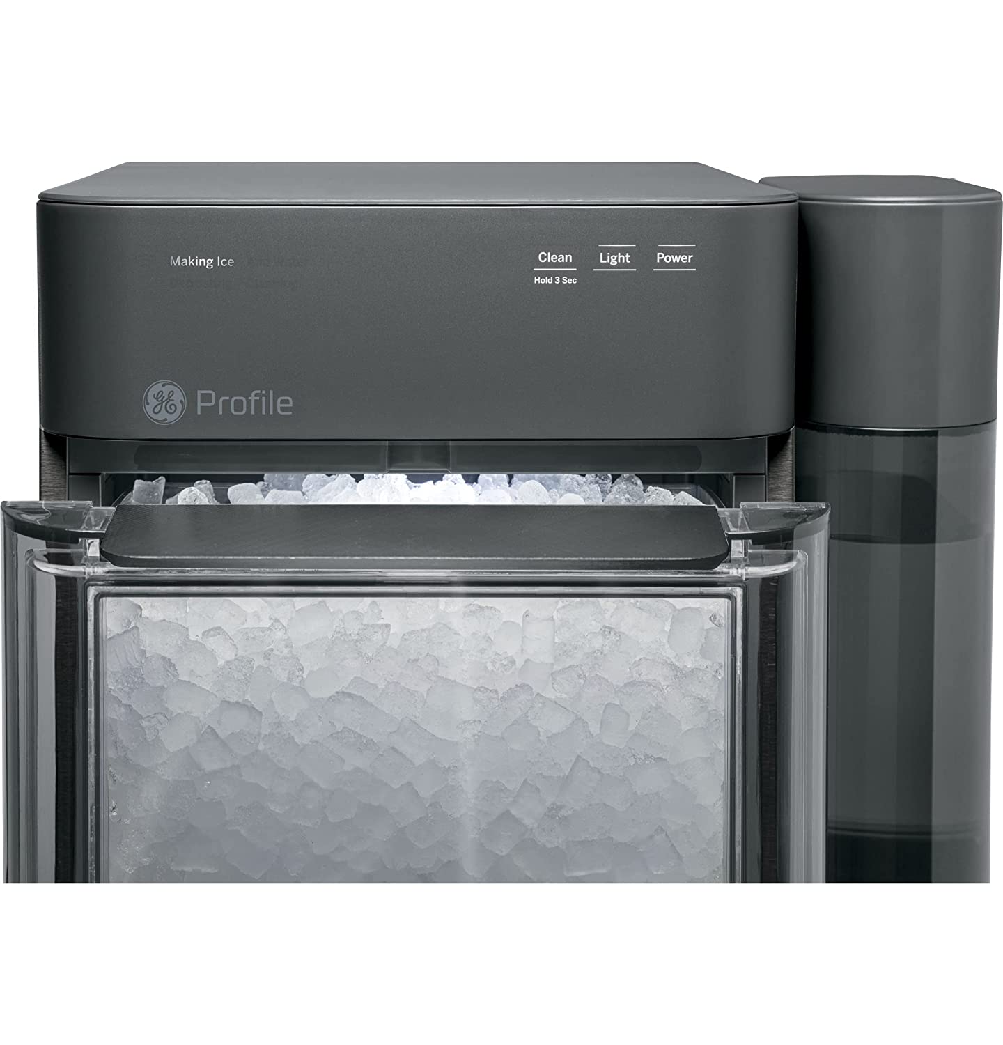 GE Profile Opal 2.0, Countertop Nugget Ice Maker, Ice Machine With WiFi Connectivity, Smart Home Kitchen Essentials, Black Stainless