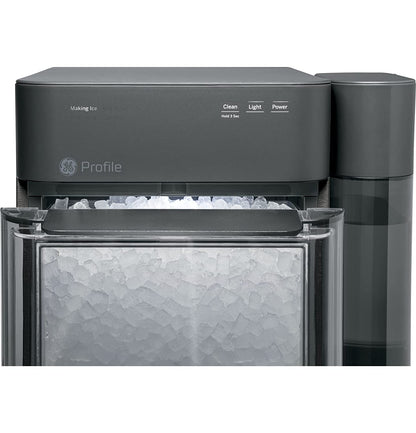 GE Profile Opal 2.0, Countertop Nugget Ice Maker, Ice Machine With WiFi Connectivity, Smart Home Kitchen Essentials, Black Stainless