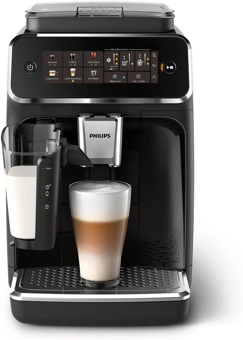Philips Series 3300 Fully Automatic Espresso Coffee Machine- 6 Hot And Iced Drinks, LatteGo Milk System, 40% Quieter SilentBrew, Ceramic Grinder