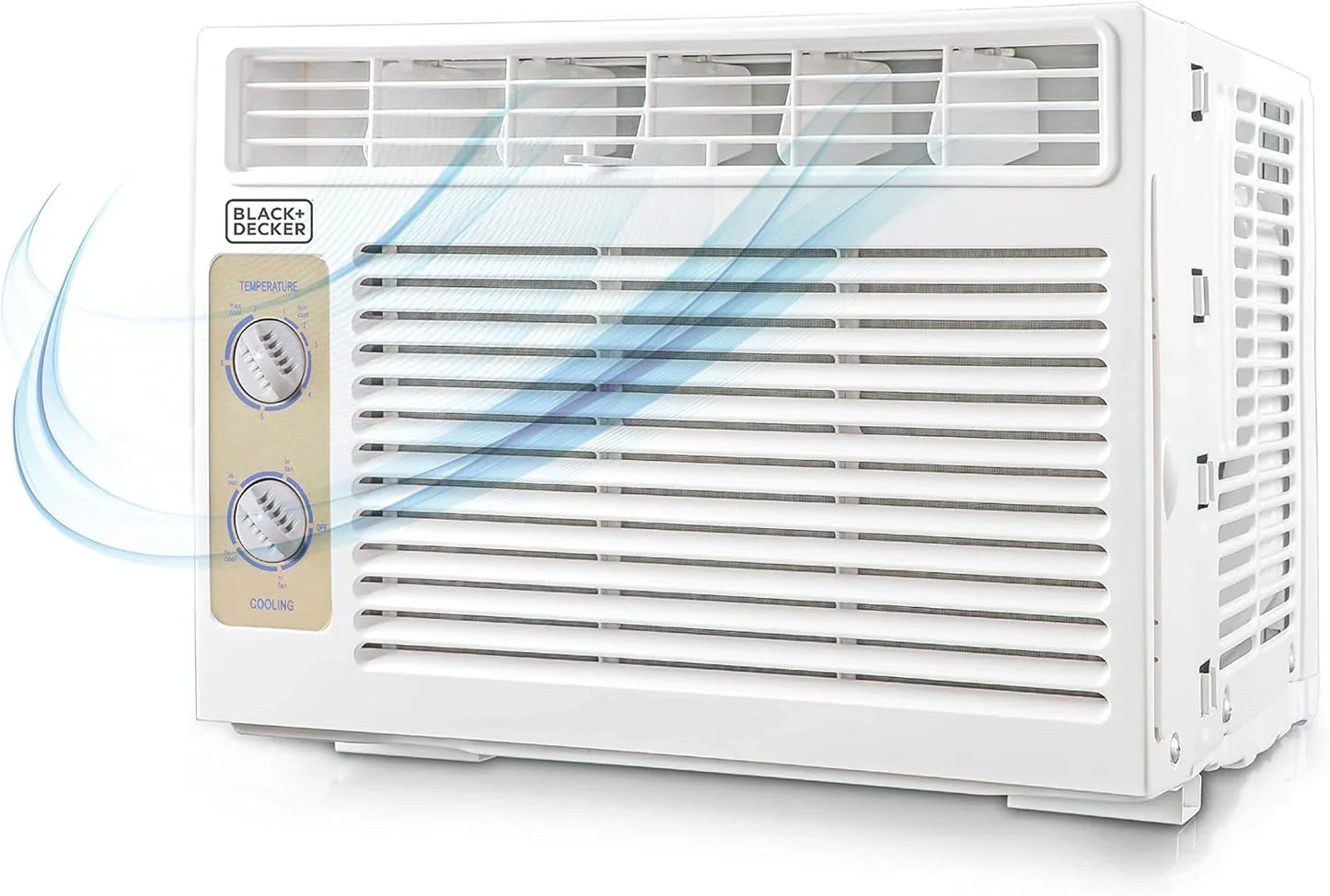 Black Plus Decker Window Air Conditioner 12000 BTU, AC Window Unit Cools