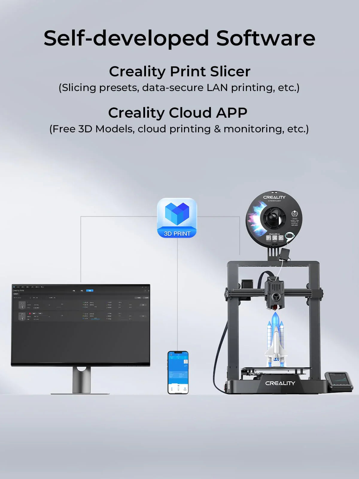 Creality Ender-3 V3 Ke 3D Printer 500 Mm/S High-Speed