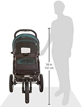 No-Zip Nv Pet Stroller For Cats/Dogs Zipperless Entry Easy One-Hand Fold Gel-Filled Tires Plush Pad Plus Weather Cover Included 3 Colors