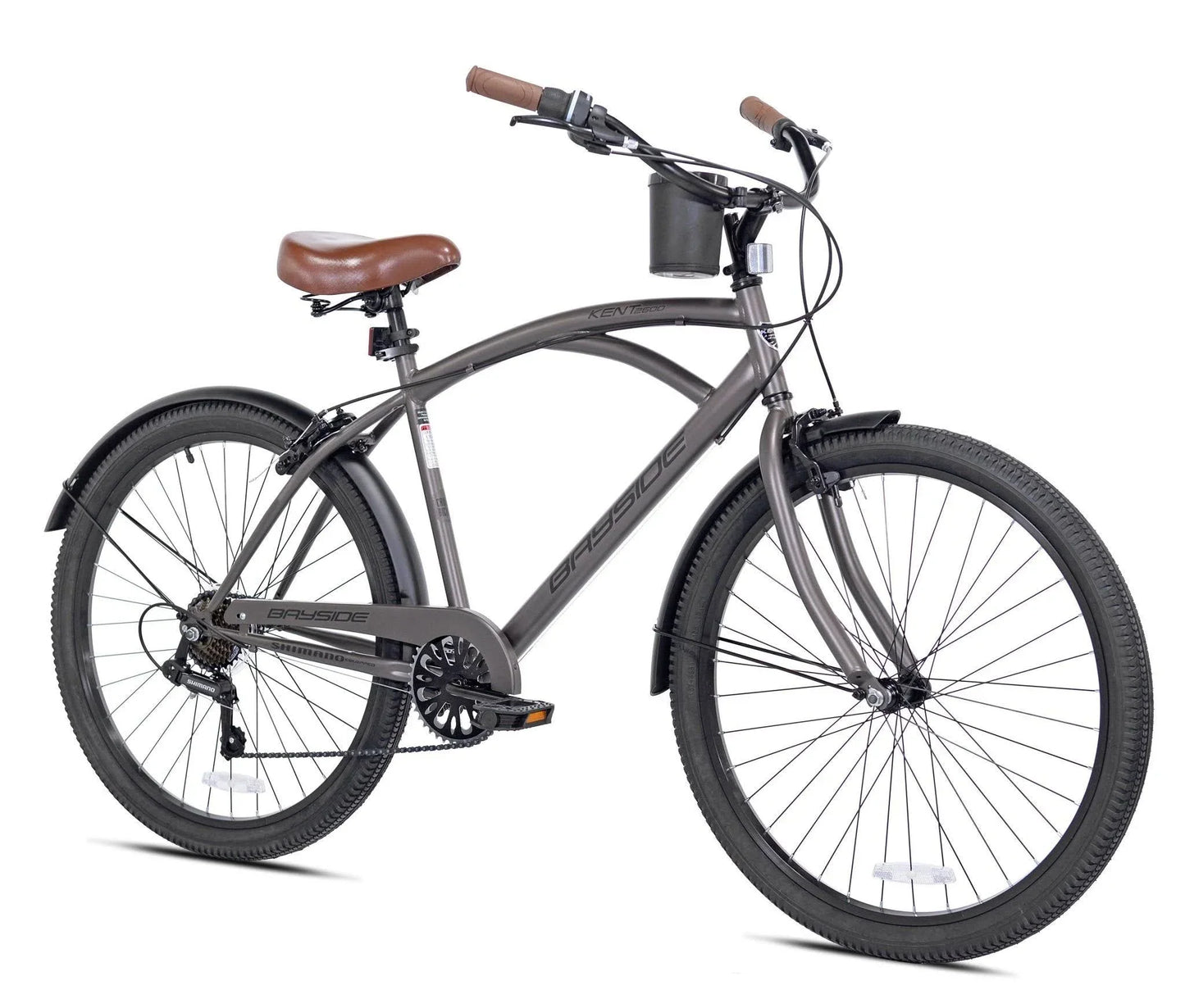 Kent 26 In. Bayside Men's Cruiser Bike Satin Cocoa