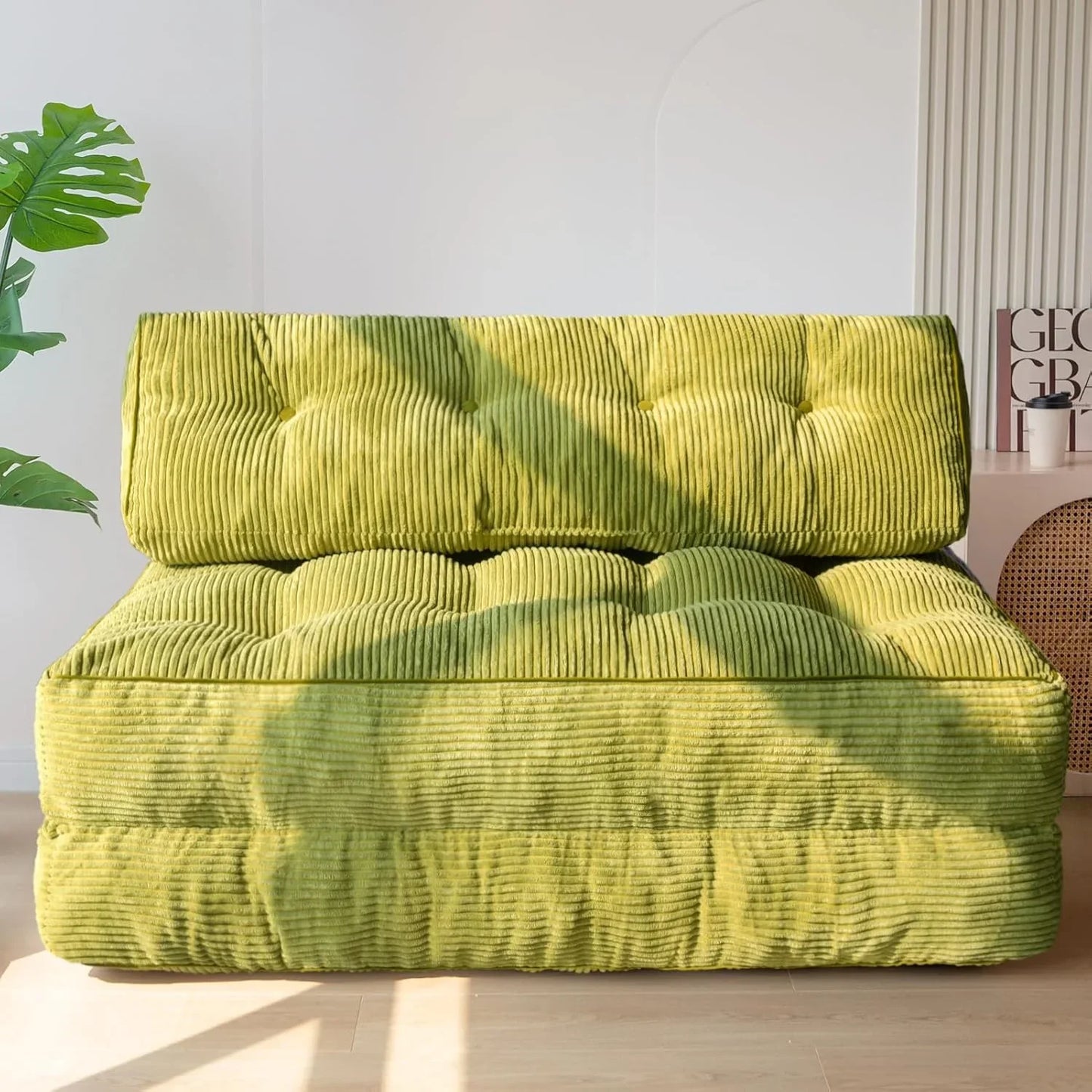 Maxyoyo Folding Sofa Bed, Convertible Sleeper Chair With Pilow Foldable Mattress With Back Support