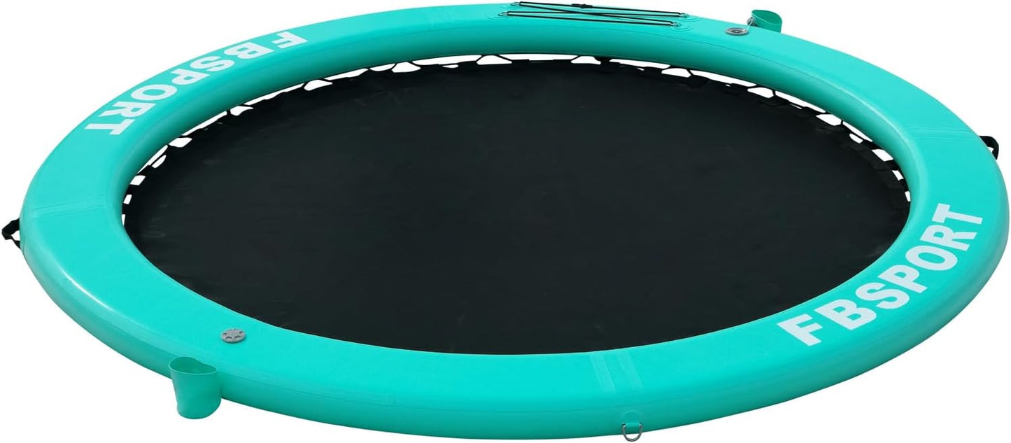 Inflatable Dock Floating Platform 8 Ft. Inflatable Water Hammock Floating Deck For Lake With Cupholder Round Floating Ring Float Ring Pool Float