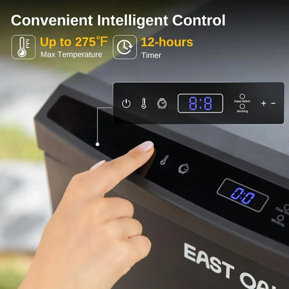 East Oak 30 In. Outdoor Electric Smoker Built-In Meat Probe Smokes Up To 6 Times Longer