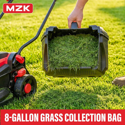 Mzk 20V 13 In. Electric Lawn Mower, Brushless Cordless Lawn Mower With 4-Position Height