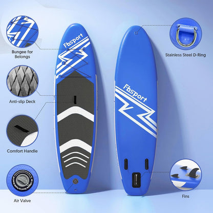 Premium Stand Up Paddle Board Yoga Board With Sup Accessories And Carry Bag