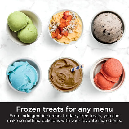 Ninja NC301 CREAMi Ice Cream Maker, For Gelato, Mix-Ins, Milkshakes, Sorbet, Smoothie Bowls And More, 7 One-Touch Programs, With