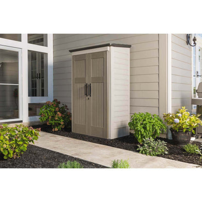Rubbermaid Outdoor Storage Shed, 52 Cu. Ft., Weather-Resistant, Lockable Doors