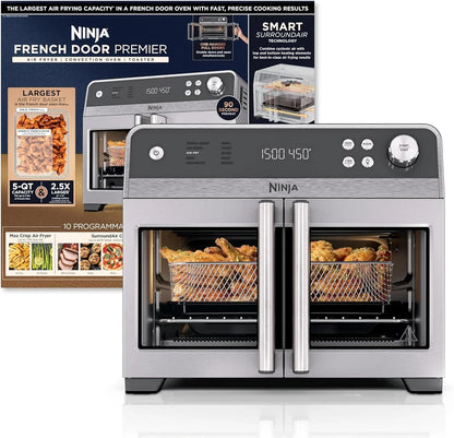 Ninja, French Door Premier, Air Fryer, Convection Oven, Toaster, 5-Qt. Air Fry Basket