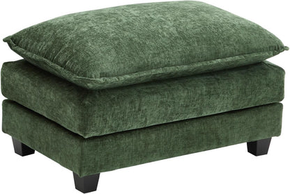 Ihanherry 146 In. U-Shaped Modern Sofa Modular Sectional Cloud Couch With 2 Ottoman