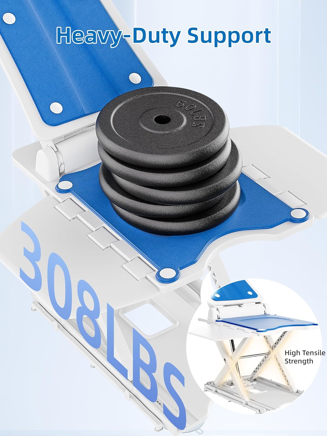 Electric Chair Lift For Elderly, 308lbs Support, Waterproof, Foldable