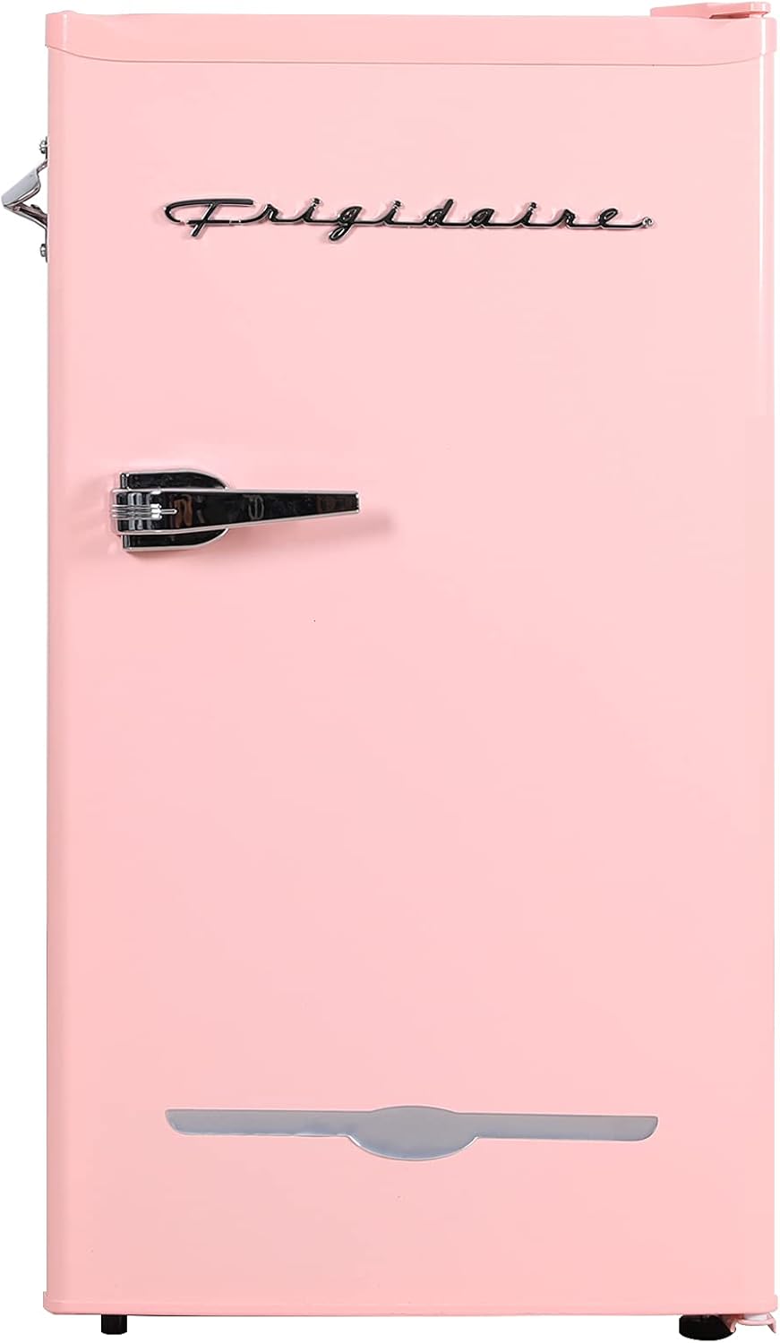Frigidaire Retro Bar Fridge 3.2 Cu. Ft., Pink/Coral, Compact With Bottle Opener, Adjustable Thermostat And Shelves