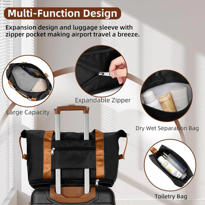 6-piece Luggage Set, Expandable Hardshell Suitcase Set With Spinner Wheels, Lightweight Rolling Luggage Set