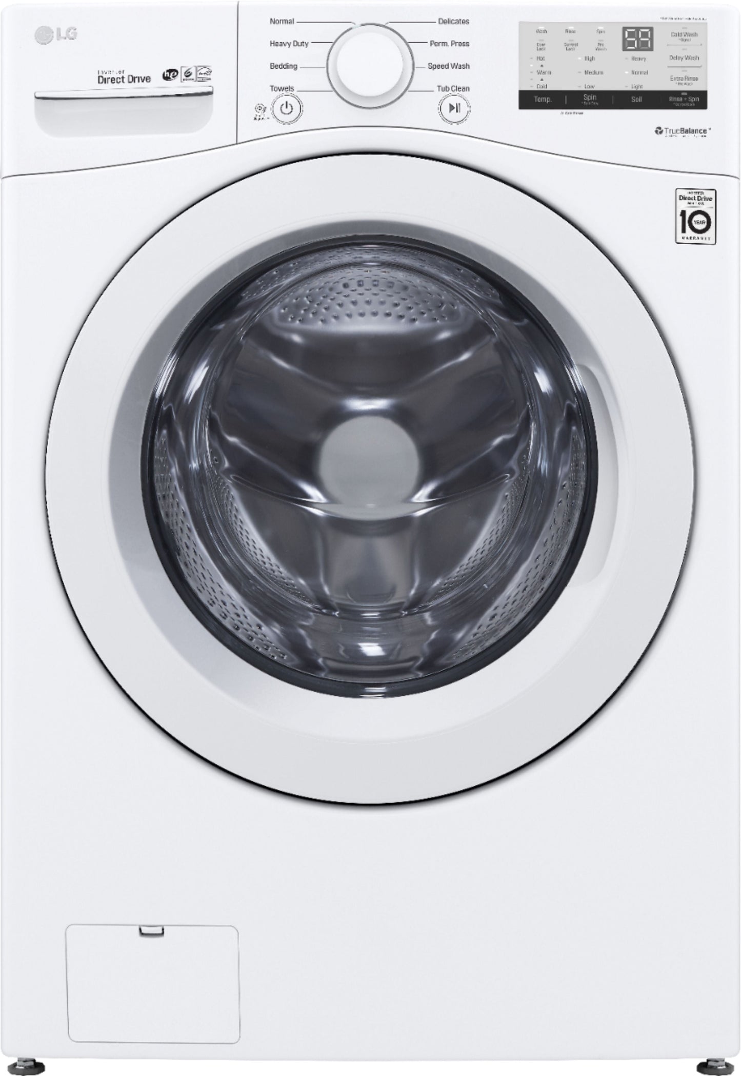 4.5 Cu. Ft. High Efficiency Stackable Front-Load Washer With 6Motion Technology, White