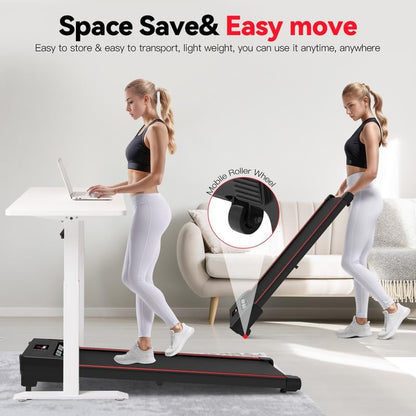 Walking Vibration Pad With App, 3-in-1 Under Desk Treadmill, 2.5HP Low Noise Walking Treadmill Pad With Remote Control
