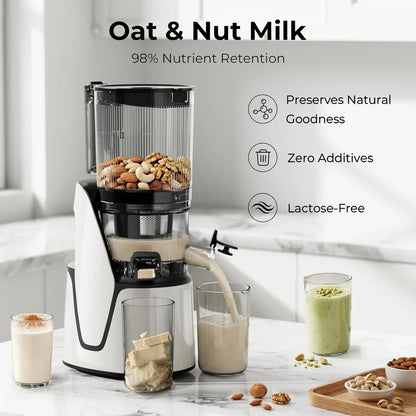 EanOruus Juicer Machines, 3-in-1 Cold Press Juicer With Extra Large Chute 100 Oz Large Capacity