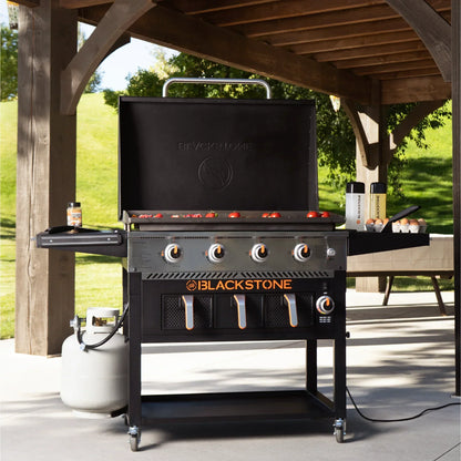 Blackstone 4-Burner 36 In. Propane Griddle With Air Fryer And Hood