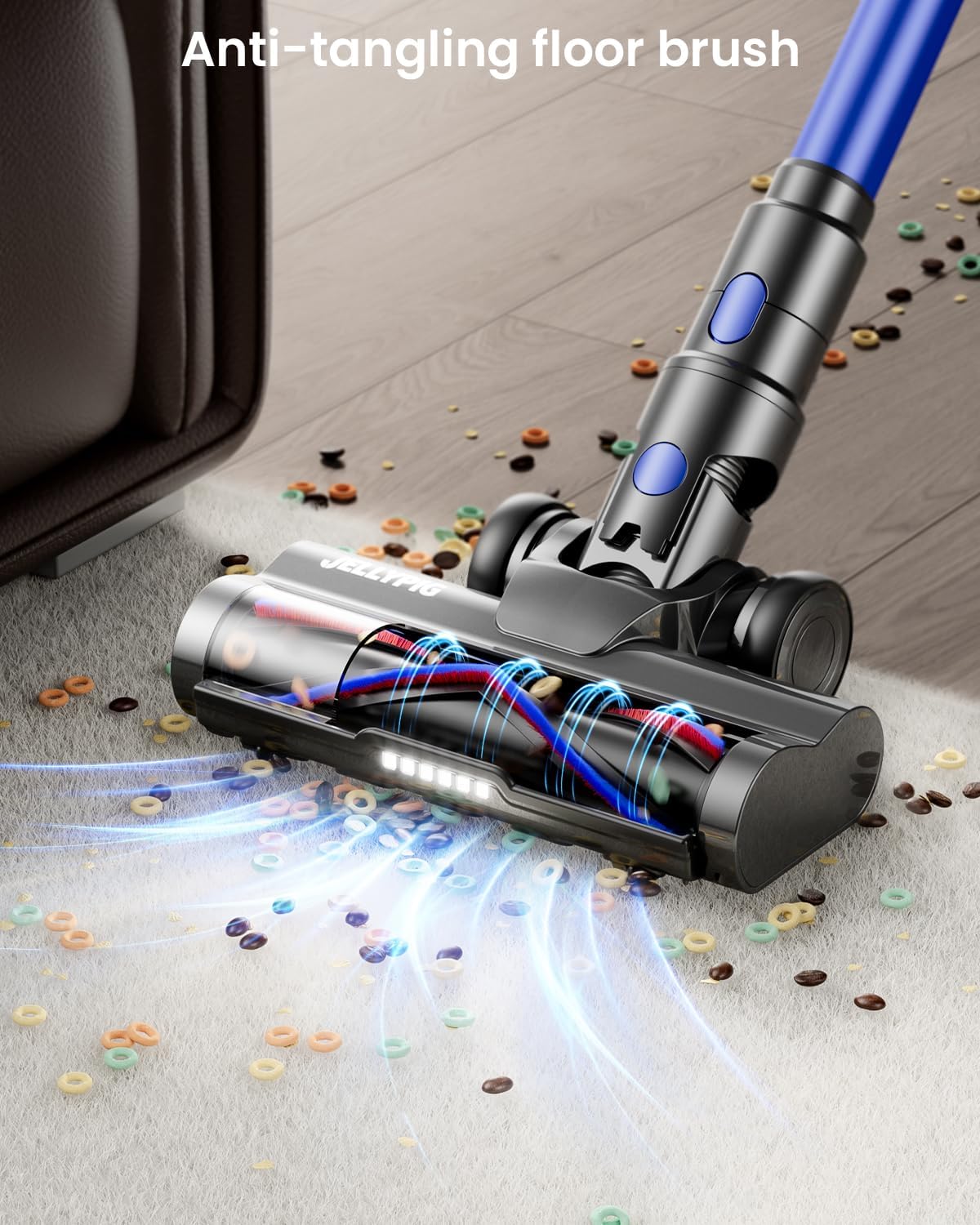 Cordless Vacuum Cleaner, Upgraded 650W 55KPA 70Mins Cordless Stick Vacuum Cleaner With Self-Standing And Touch Screen