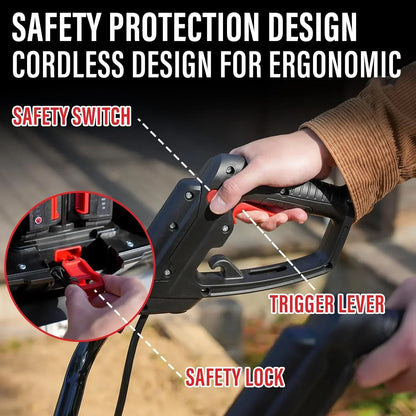 Mzk 40V 12-inch Cordless Garden Tiller Battery Powered Garden Cultivator 2 x 4.0Ah Battery