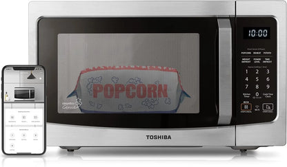 Toshiba 4-in-1 ML-EC42P, SS Countertop Microwave Oven, Smart Sensor, Convection, Air Fryer Combo, Mute Function