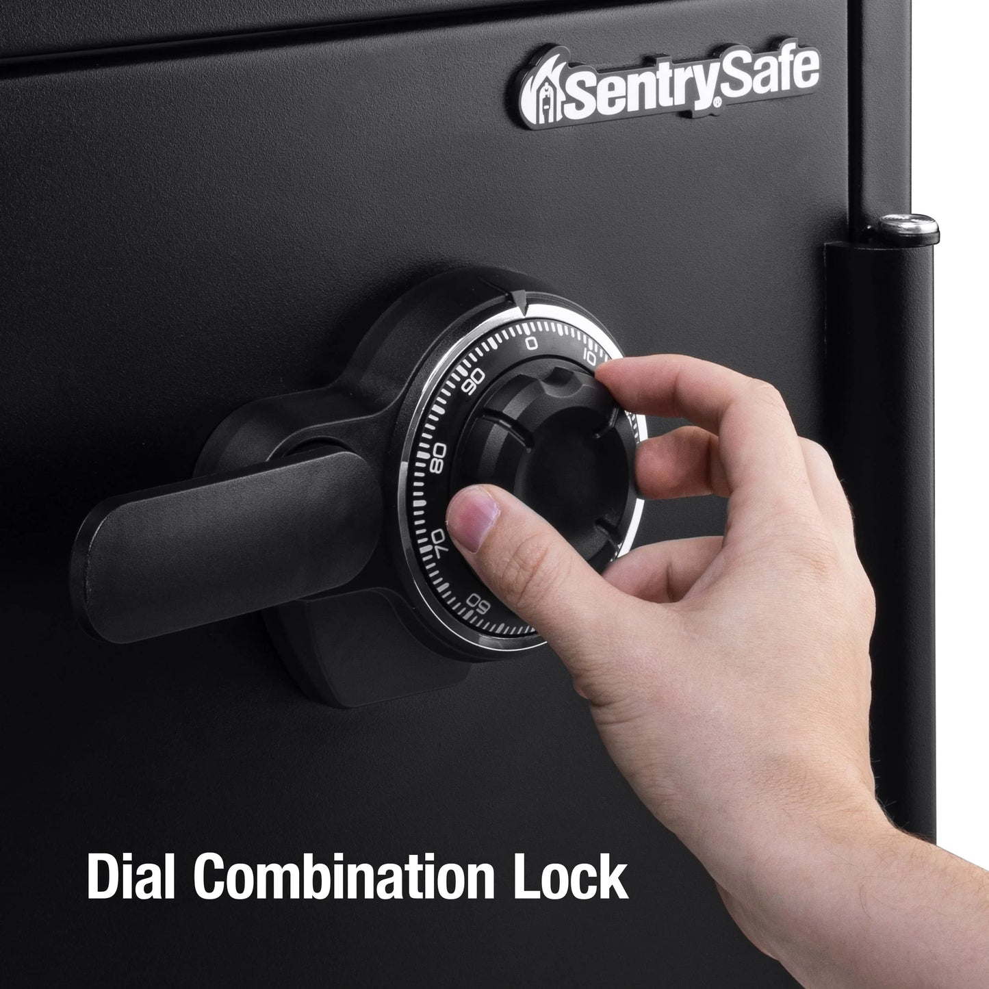 SentrySafe SFW123CS Fire-Resistant Safe And Waterproof Safe With Dial Combination Lock 1.23 Cu. Ft