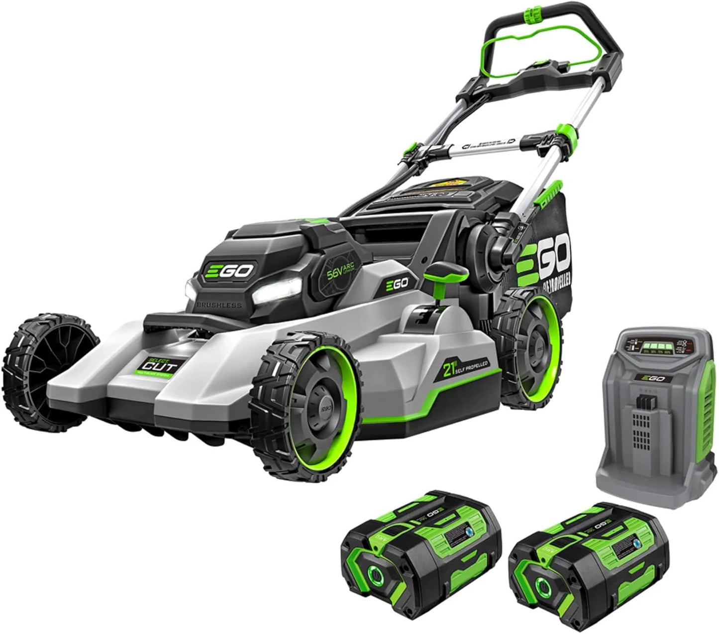 Ego Power Plus Electric Lawn Mower, Self-Propelled Cordless With Select Cut And Touch Drive