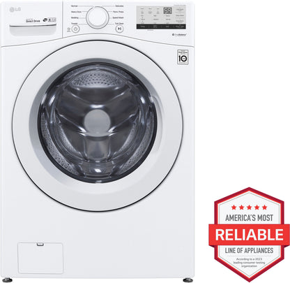 4.5 Cu. Ft. High Efficiency Stackable Front-Load Washer With 6Motion Technology, White