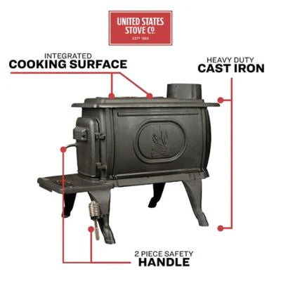 Logwood 900 Sq. Ft. Epa Exempt Cast Iron Stove