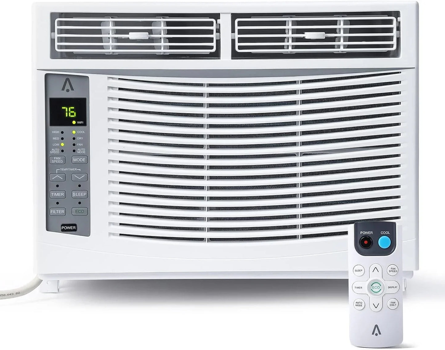 8000 BTU Window Air Conditioner With WiFi, Window AC Unit 110-115V Cools Up To 350 Sq. Ft