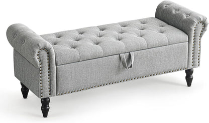 Furniliving Modern Storage Ottoman Bench