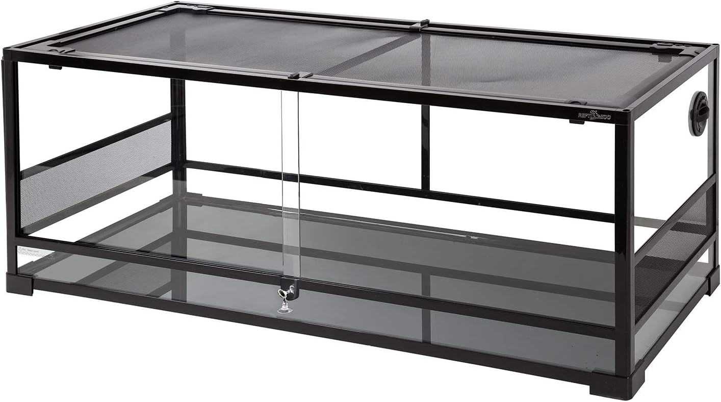 Repti Zoo 67 Gallon Reptile Terrarium, Sliding Glass Doors, 48 In. x 18 In. x 18 In