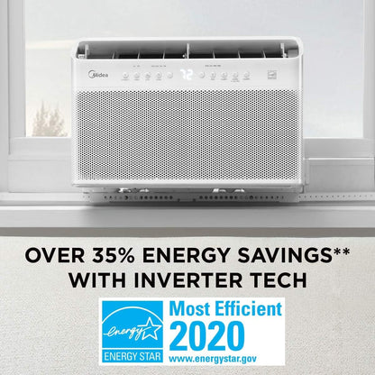 U-Shaped Inverter Window Air Conditioner 12, 000BTU With Open Window Flexibility, Robust Installation, Extreme Quiet, 35% Energy Saving