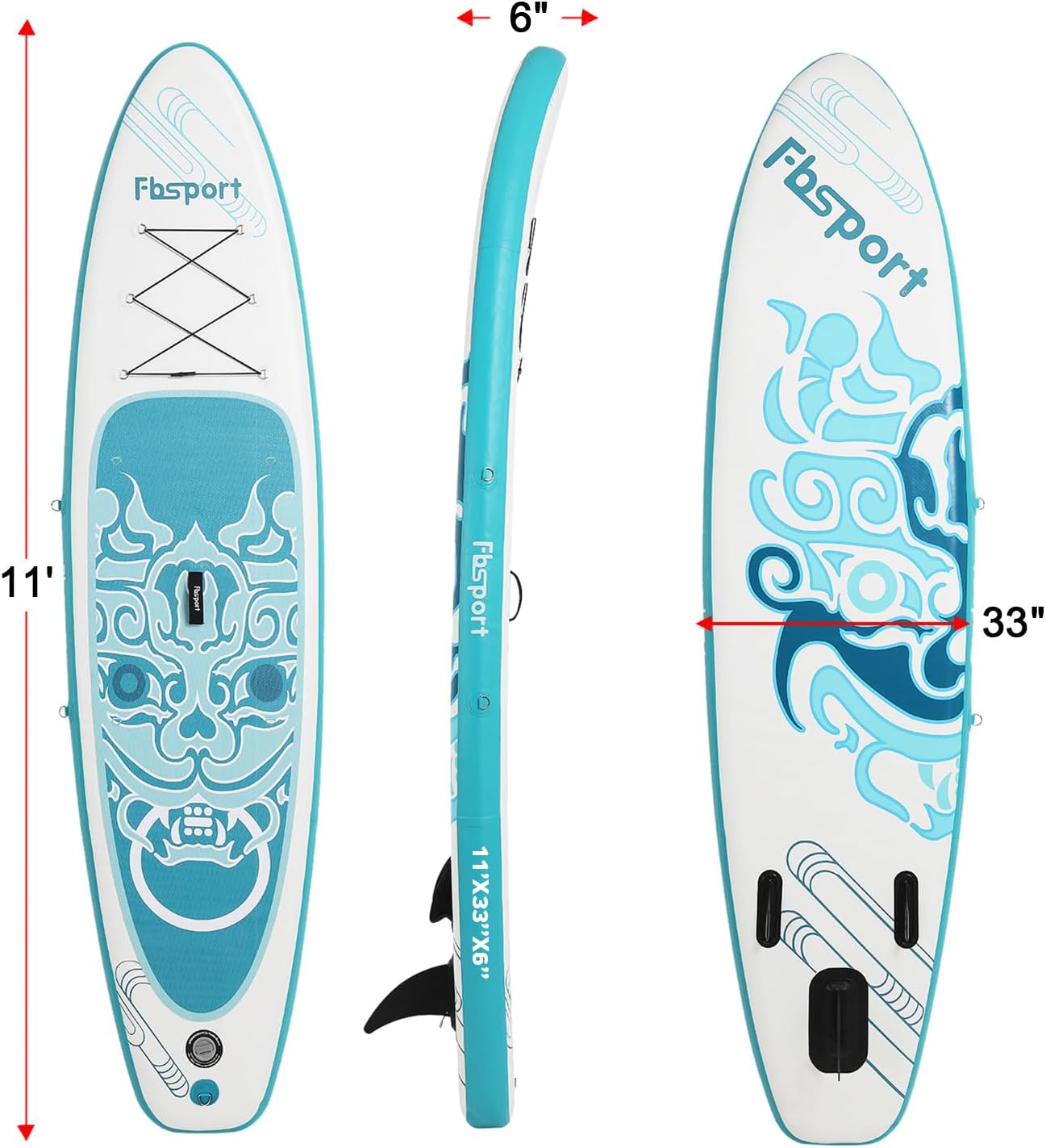 Premium Stand Up Paddle Board Yoga Board With Sup Accessories And Carry Bag