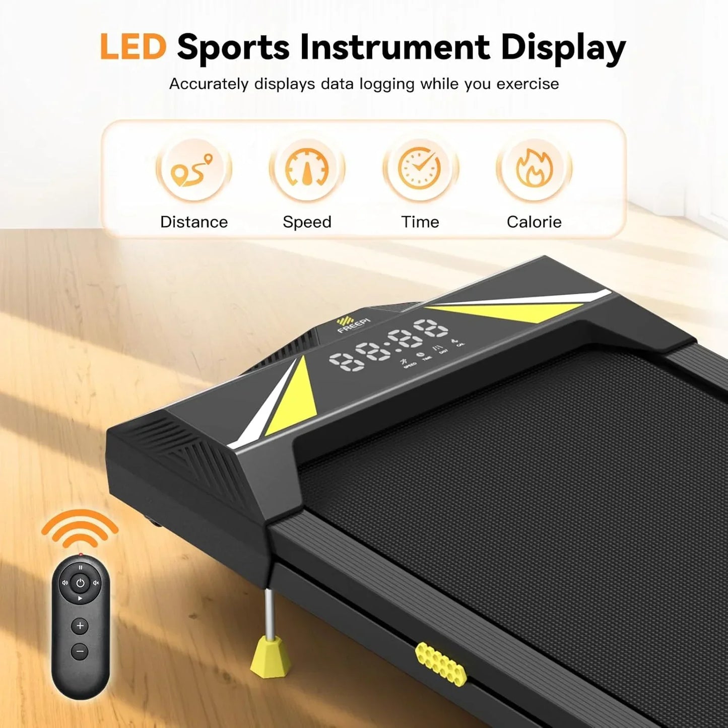 Walking Vibration Pad With App, 3-in-1 Under Desk Treadmill, 2.5HP Low Noise Walking Treadmill Pad With Remote Control