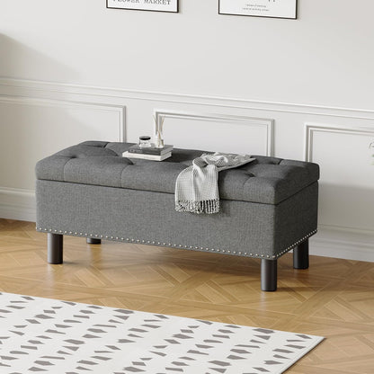 Furniliving Modern Storage Ottoman Bench
