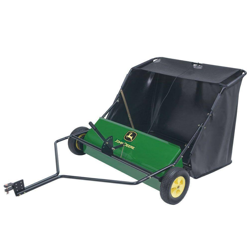 John Deere 42测 Tow-Behind Lawn Sweeper, 24 Cu. Ft. Capacity, Adjustable Brushes