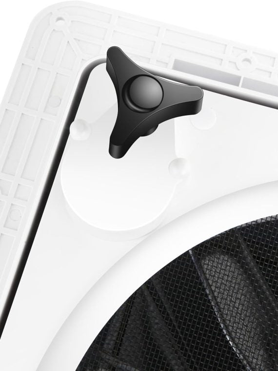 MaxxAir 10 Speed Roof Vent Fan 12V With Thermostat, Rain Sensor, Remote And App Control, 14 In. x 14 In. Reversible Powered Lift