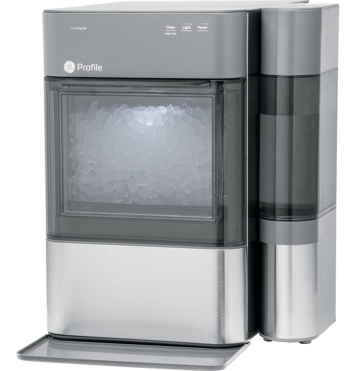 GE Profile Opal 2.0, Countertop Nugget Ice Maker, Ice Machine With WiFi Connectivity, Smart Home Kitchen Essentials, Black Stainless