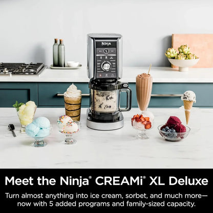 Ninja NC301 CREAMi Ice Cream Maker, For Gelato, Mix-Ins, Milkshakes, Sorbet, Smoothie Bowls And More, 7 One-Touch Programs, With