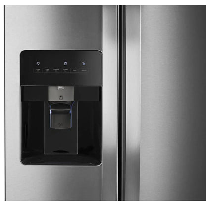 36-Inch Wide Side-by-Side Refrigerator- 24 Cu. Ft. Stainless Steel