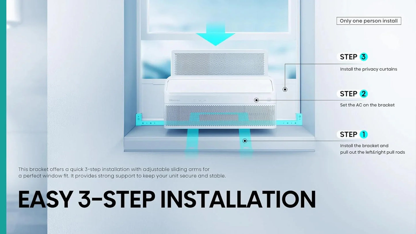 Hisense 8,000 BTU Smart Inverter Window Air Conditioner Bracket
