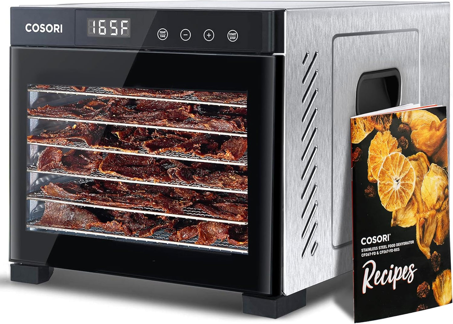Cosori Food Dehydrator Bigger Than 7 Trays With Large 6.5 In. Drying Space 600W Power