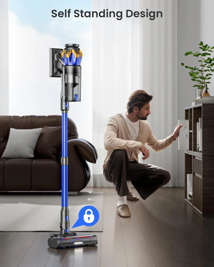 Cordless Vacuum Cleaner, Upgraded 650W 55KPA 70Mins Cordless Stick Vacuum Cleaner With Self-Standing And Touch Screen