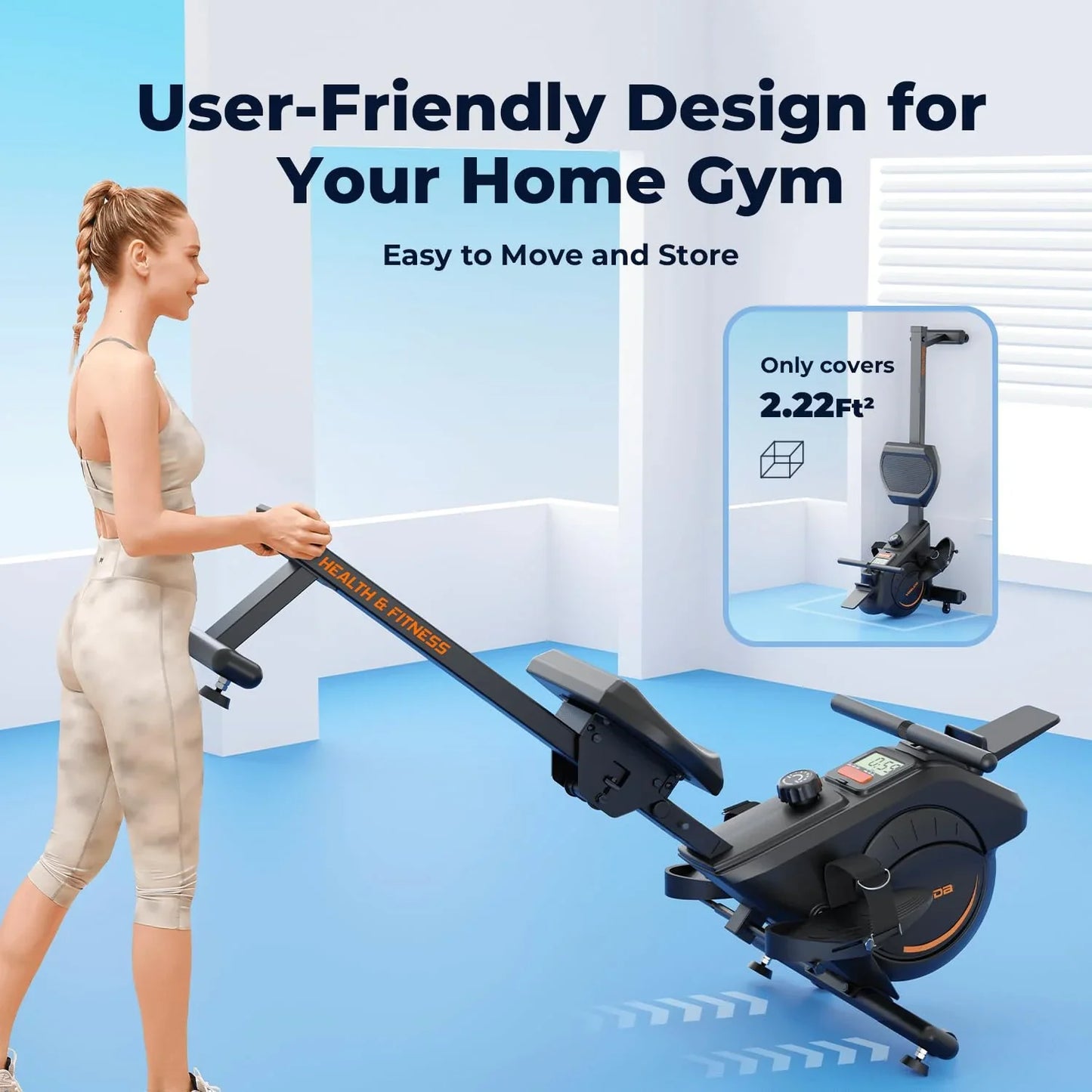 Yosuda Magnetic Rowing Machine 350 Lb Weight Capacity
