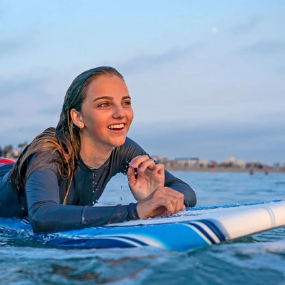 Wavestorm- Classic Soft Top Foam 7 Ft. Surfboard Surfboard For Beginners And All Surfing Levels Complete Set Includes Leash And Multiple Fins