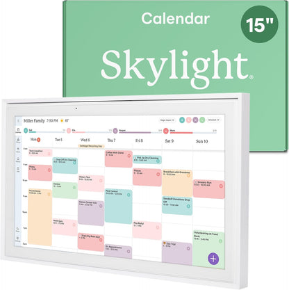 Skylight 15 In. Digital Calendar And Chore Chart, Wall Mount