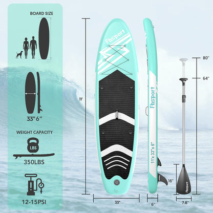 Premium Stand Up Paddle Board Yoga Board With Sup Accessories And Carry Bag