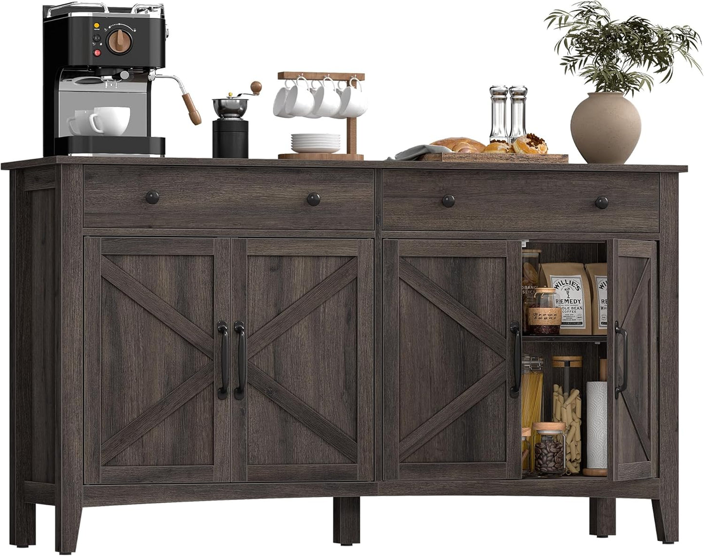 Vasagle Liry Collection- Storage Cabinet, Buffet Cabinet, Sideboard, Credenza
